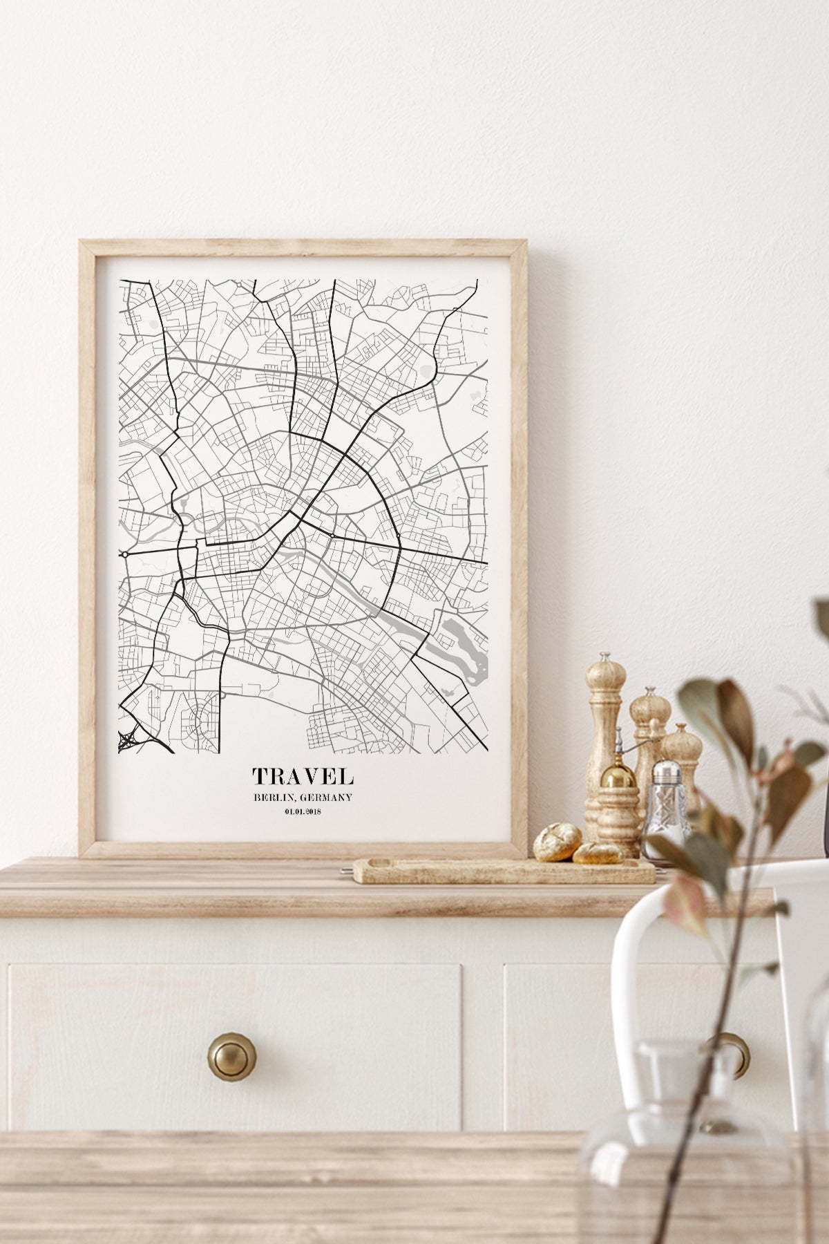 Berlin Şehir Haritası Poster