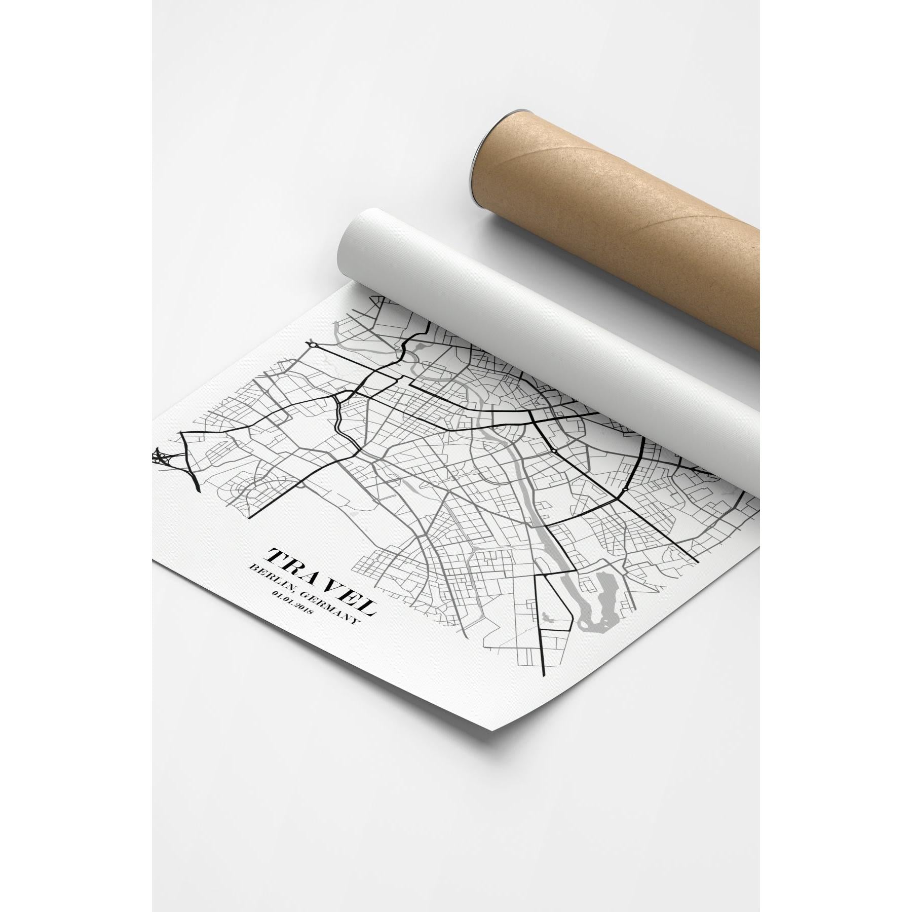 Berlin Şehir Haritası Poster