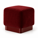 Berry Bordo Kadife Puf