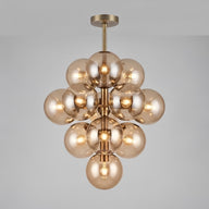 Berry Cluster Eskitme Gold Kaplama Gövde Renkli Cam Avize-Avize-Life Aydınlatma-BAL CAM-NowShopFun