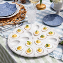 Berry & Thread Yumurta Servis Tabağı Beyaz Eskitme