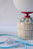 Besties El Çizimi Seramik Masa Lambası-Masa Lambası-Maku Ceramic-NowShopFun