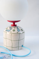 Besties El Çizimi Seramik Masa Lambası-Masa Lambası-Maku Ceramic-NowShopFun