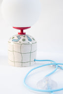 Besties El Çizimi Seramik Masa Lambası-Masa Lambası-Maku Ceramic-NowShopFun