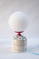 Besties El Çizimi Seramik Masa Lambası-Masa Lambası-Maku Ceramic-NowShopFun