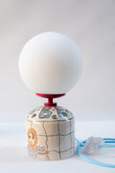 Besties El Çizimi Seramik Masa Lambası-Masa Lambası-Maku Ceramic-NowShopFun