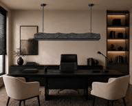 Beton Dokulu Lineer Led Sarkıt Avize-Avize-Tarz Aydınlatma-ANTRASİT-NowShopFun