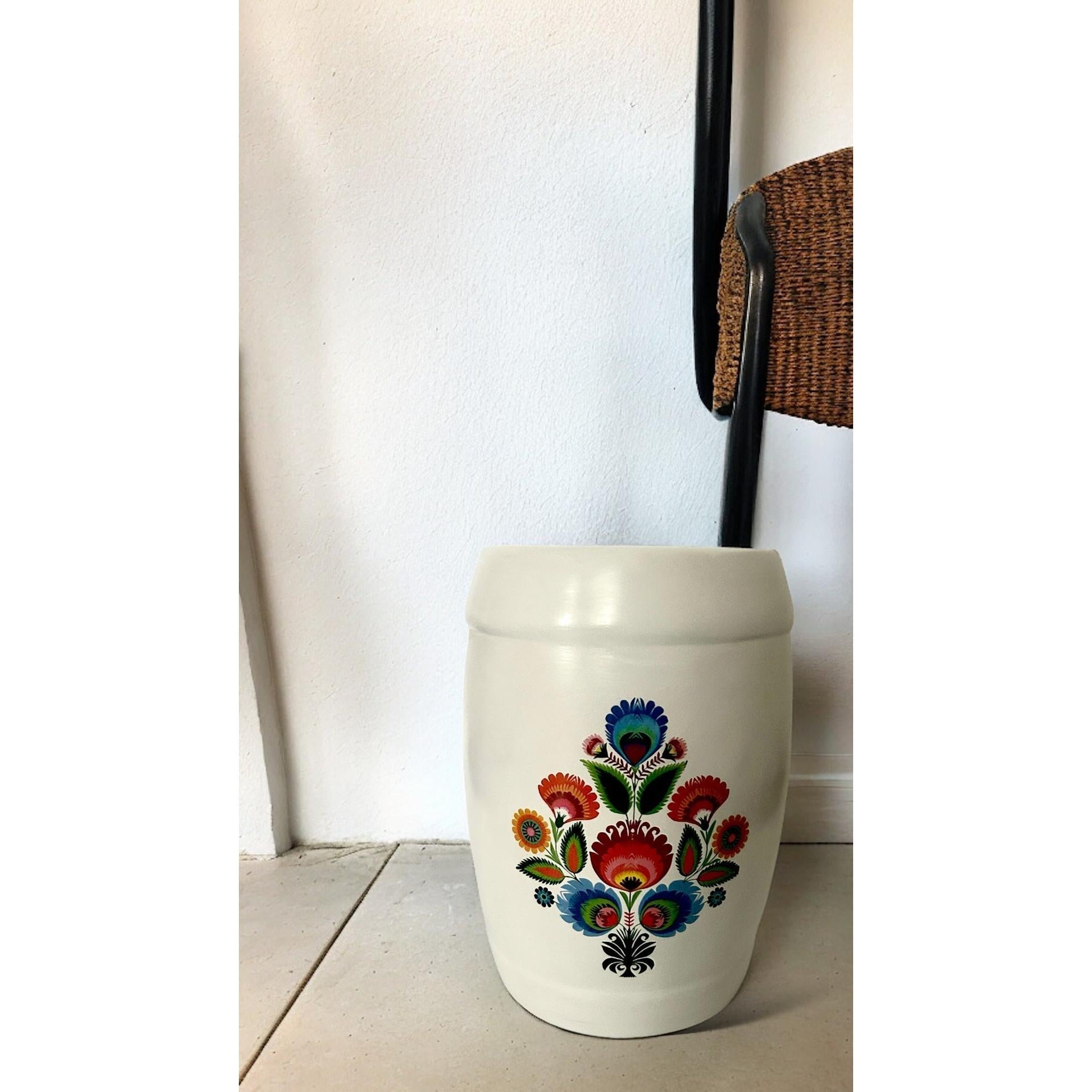 Beyaz Otase Seramik Tabure