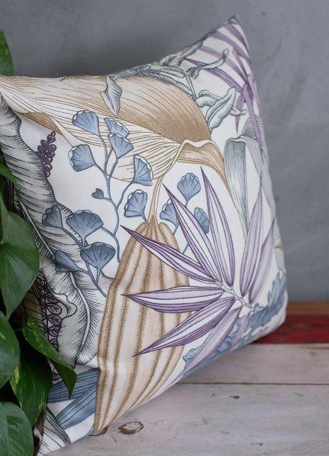 Beyaz Tropik Yastık Kılıfı-MILIVA HOME-nowshopfun