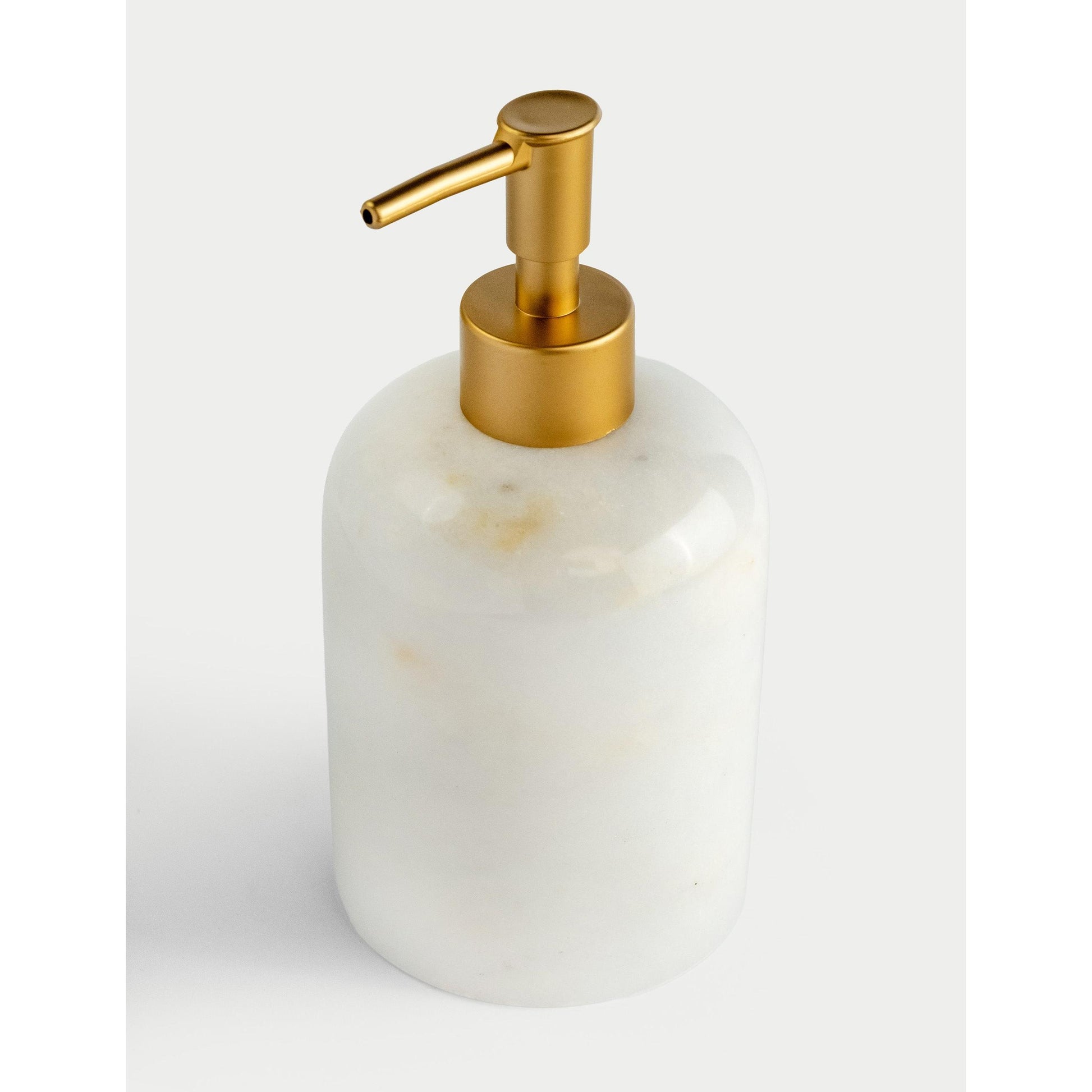 Bianco Mermer Sıvı Sabunluk - Mat Gold