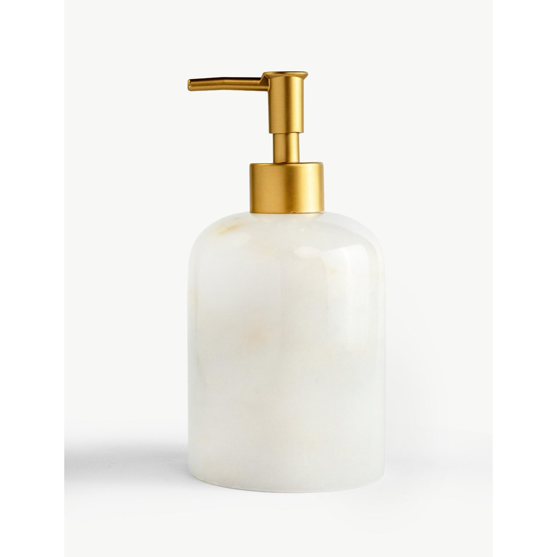 Bianco Mermer Sıvı Sabunluk - Mat Gold