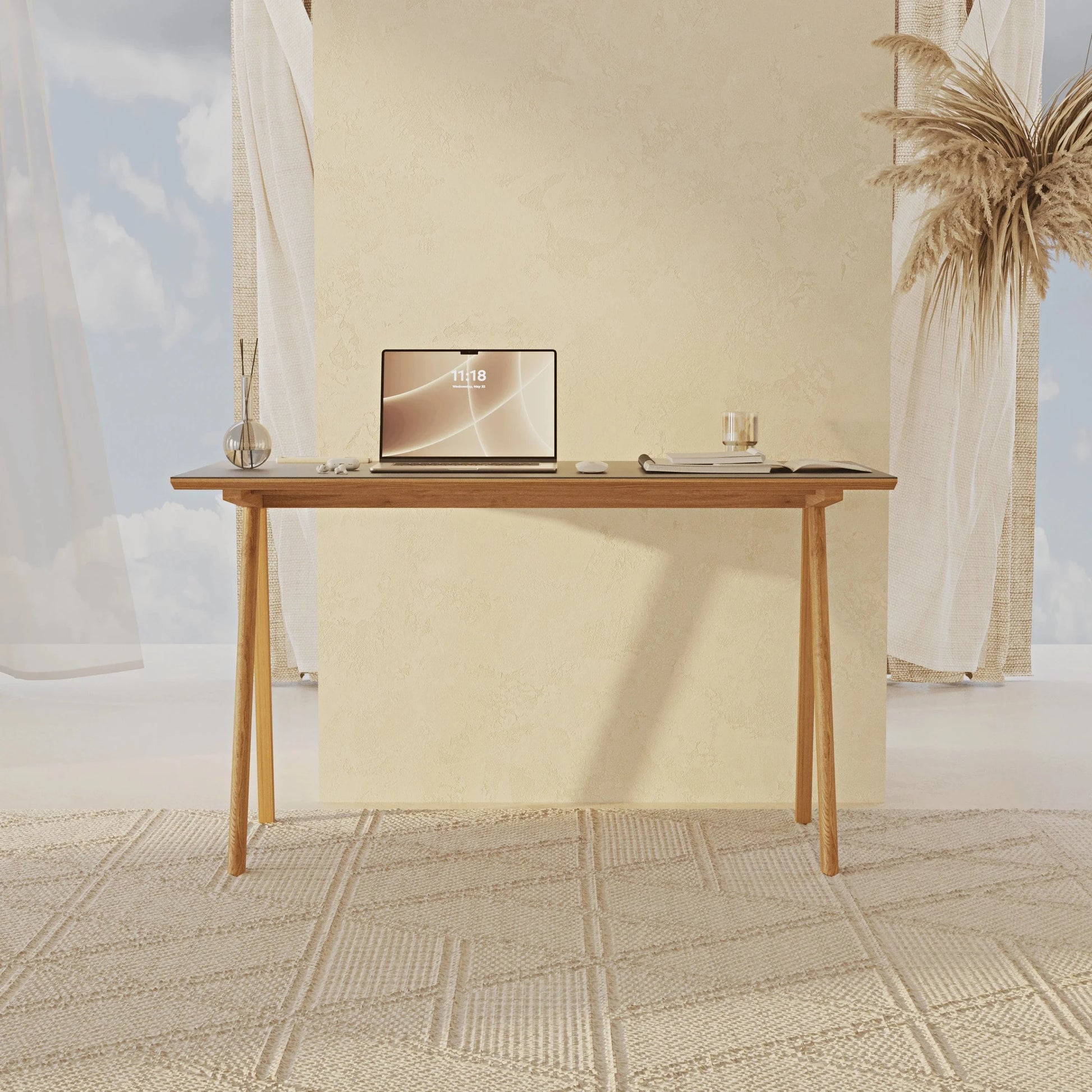 #renk_Meşe Linoleum Antrasit