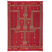 Birgos Anahtar Motifli Yün Kilim 164x225 cm