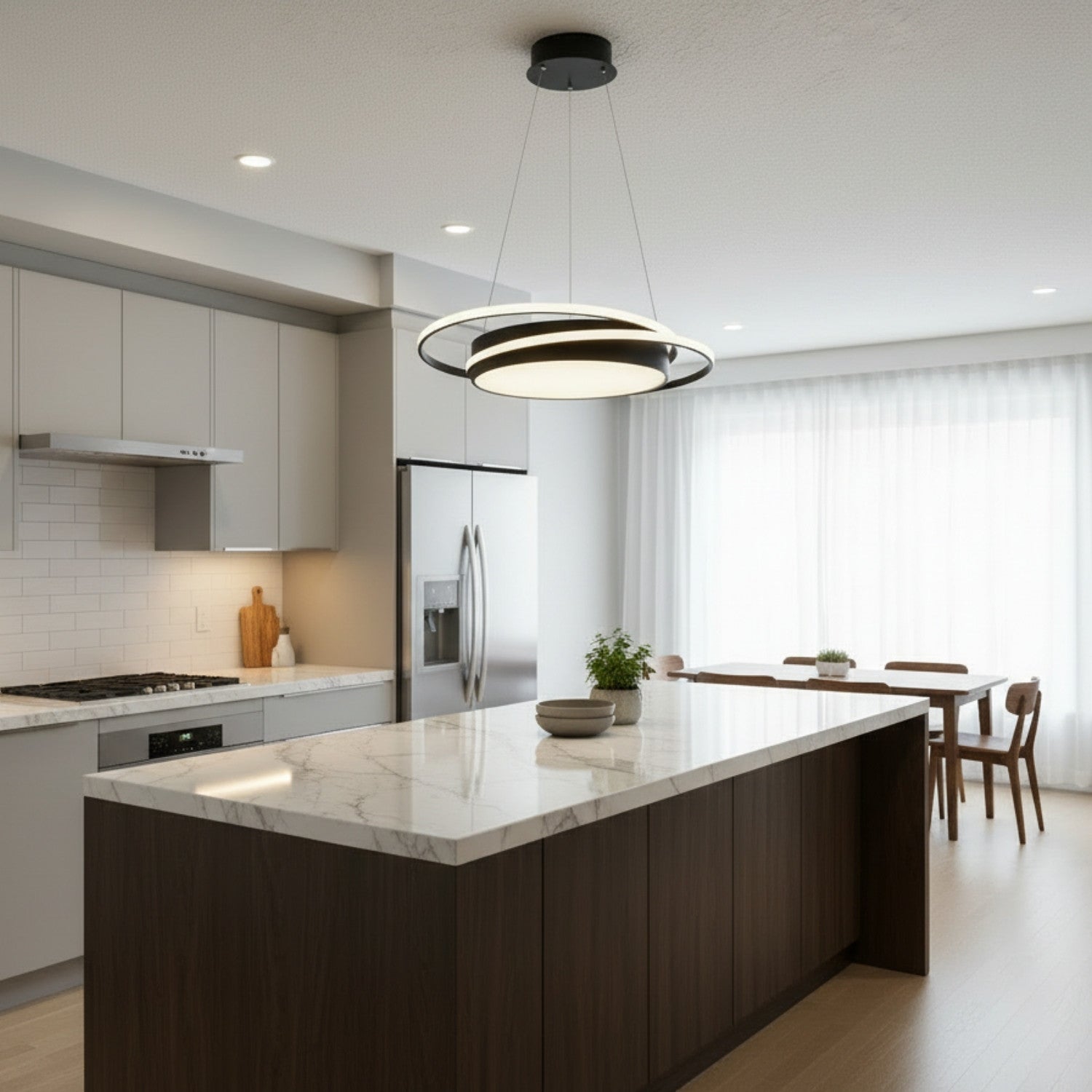 Birmingham Modern Salto Sarkıt Led Avize