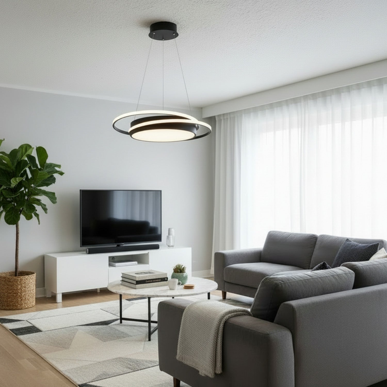 Birmingham Modern Salto Sarkıt Led Avize