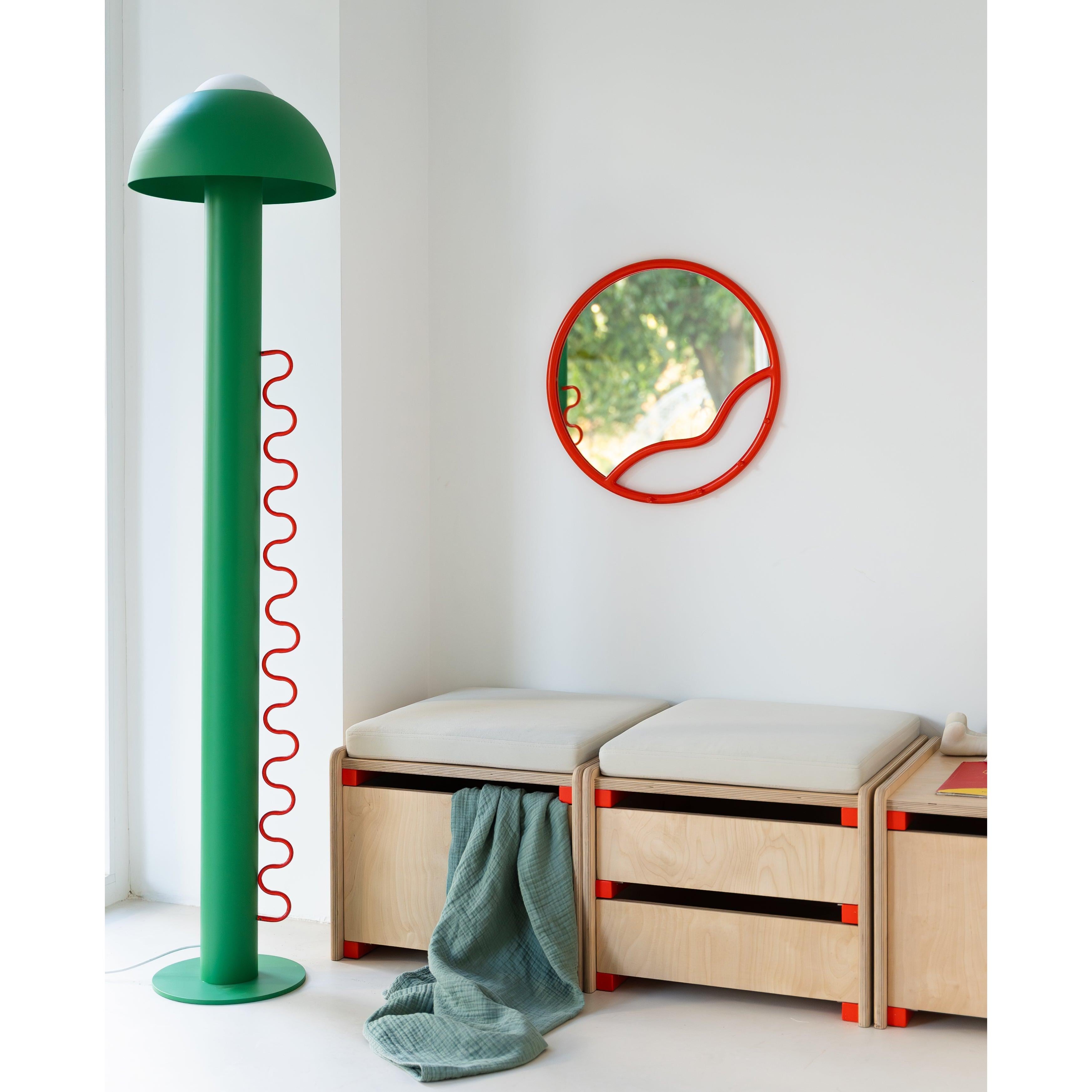 Bite Ayna-Duvar Aynası-Kiddiverse-Kırmızı-NowShopFun