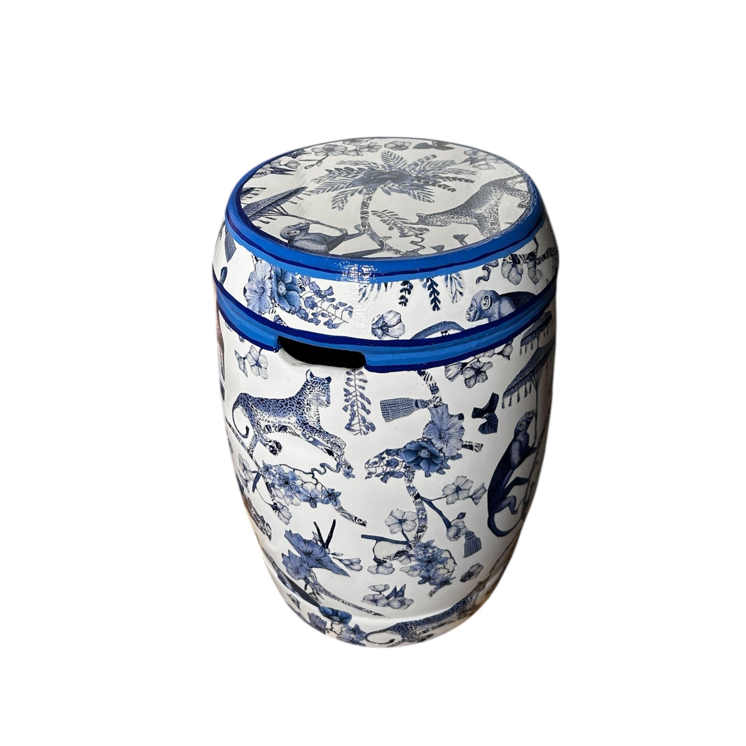 Bleu Monkey Seramik Tabure-Sehpa-Box Co Concept-NowShopFun