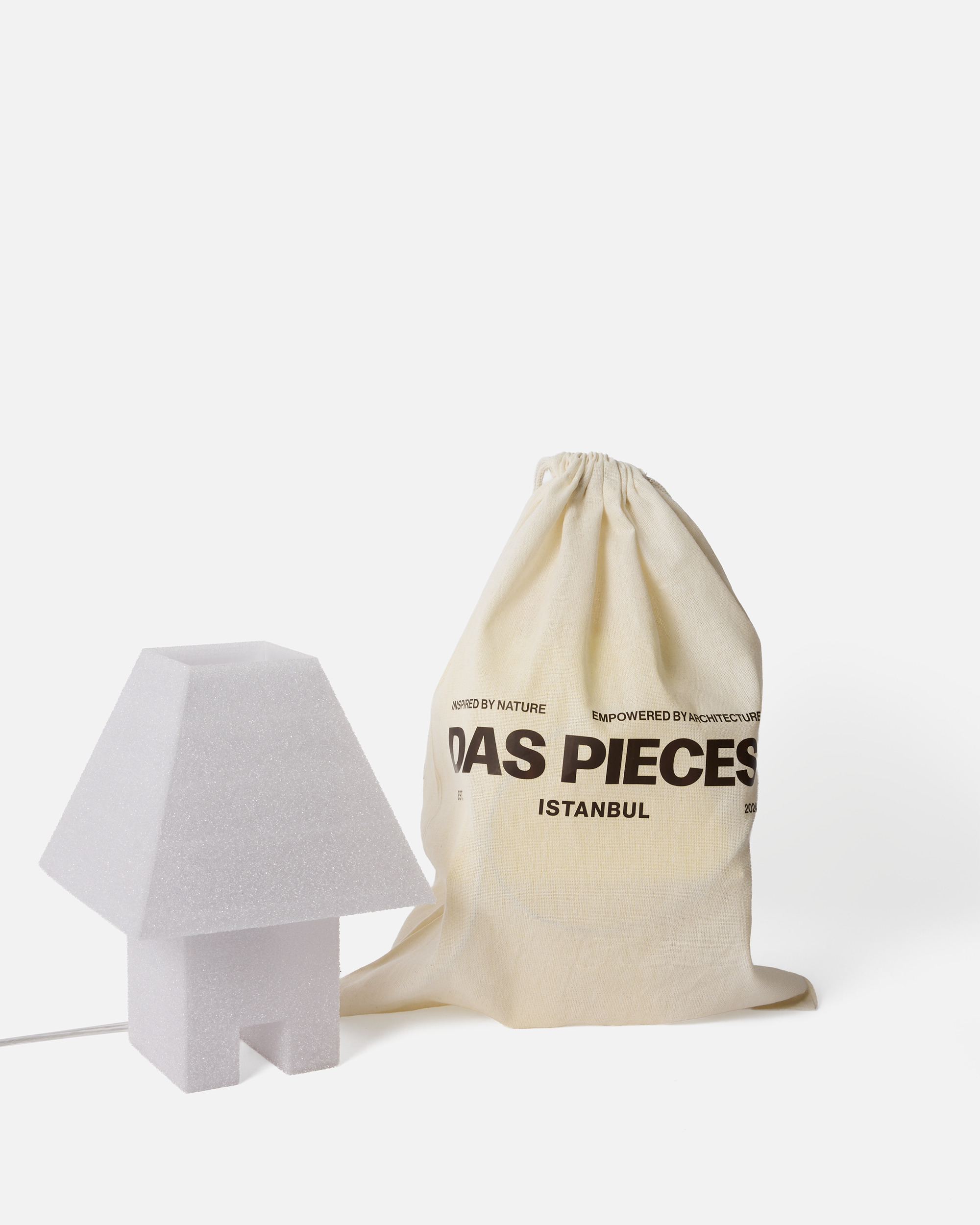 Block Mini Masa Lambası-Masa Lambası-Das Pieces-Pastel Sarı-NowShopFun