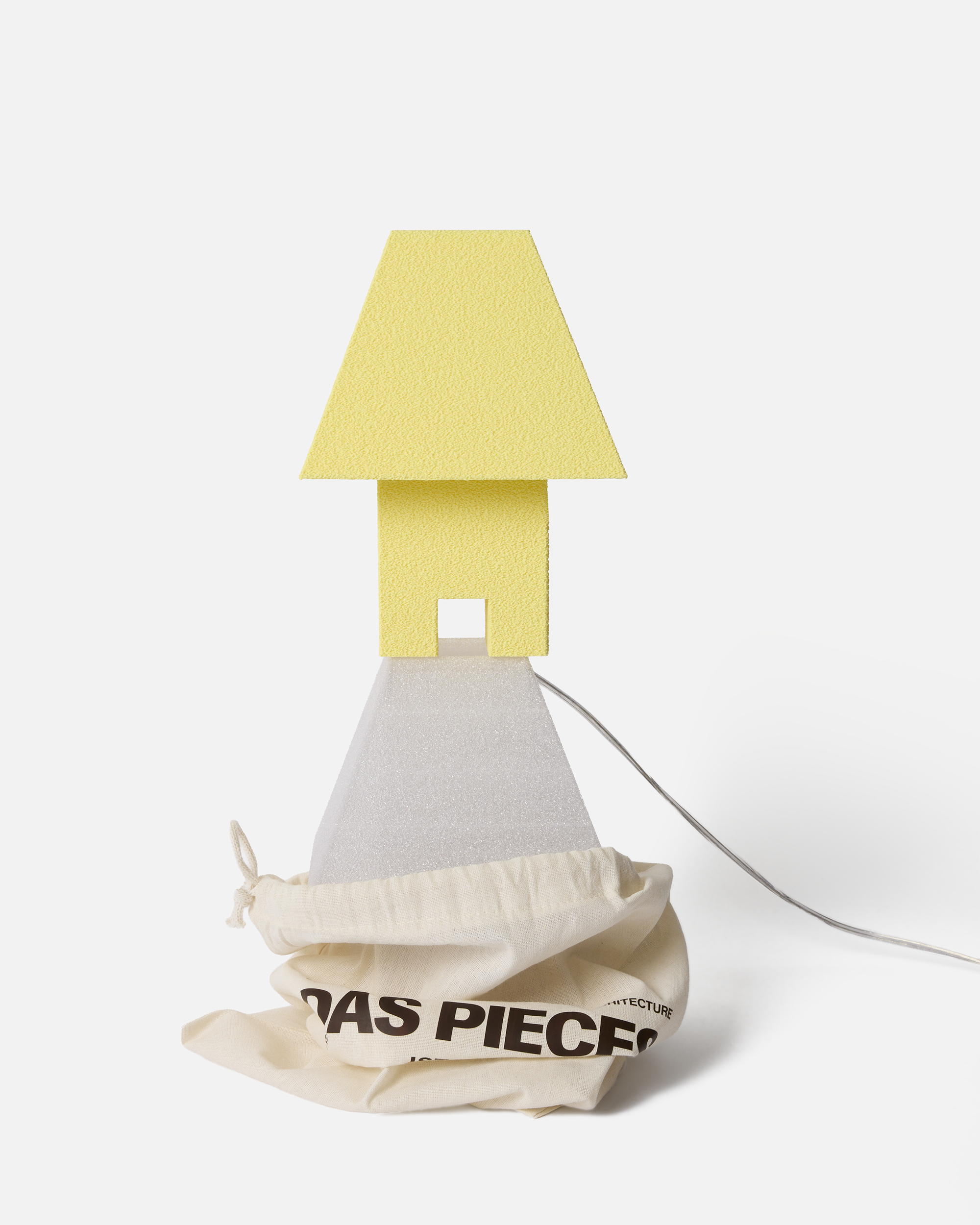 Block Mini Masa Lambası-Masa Lambası-Das Pieces-Pastel Sarı-NowShopFun