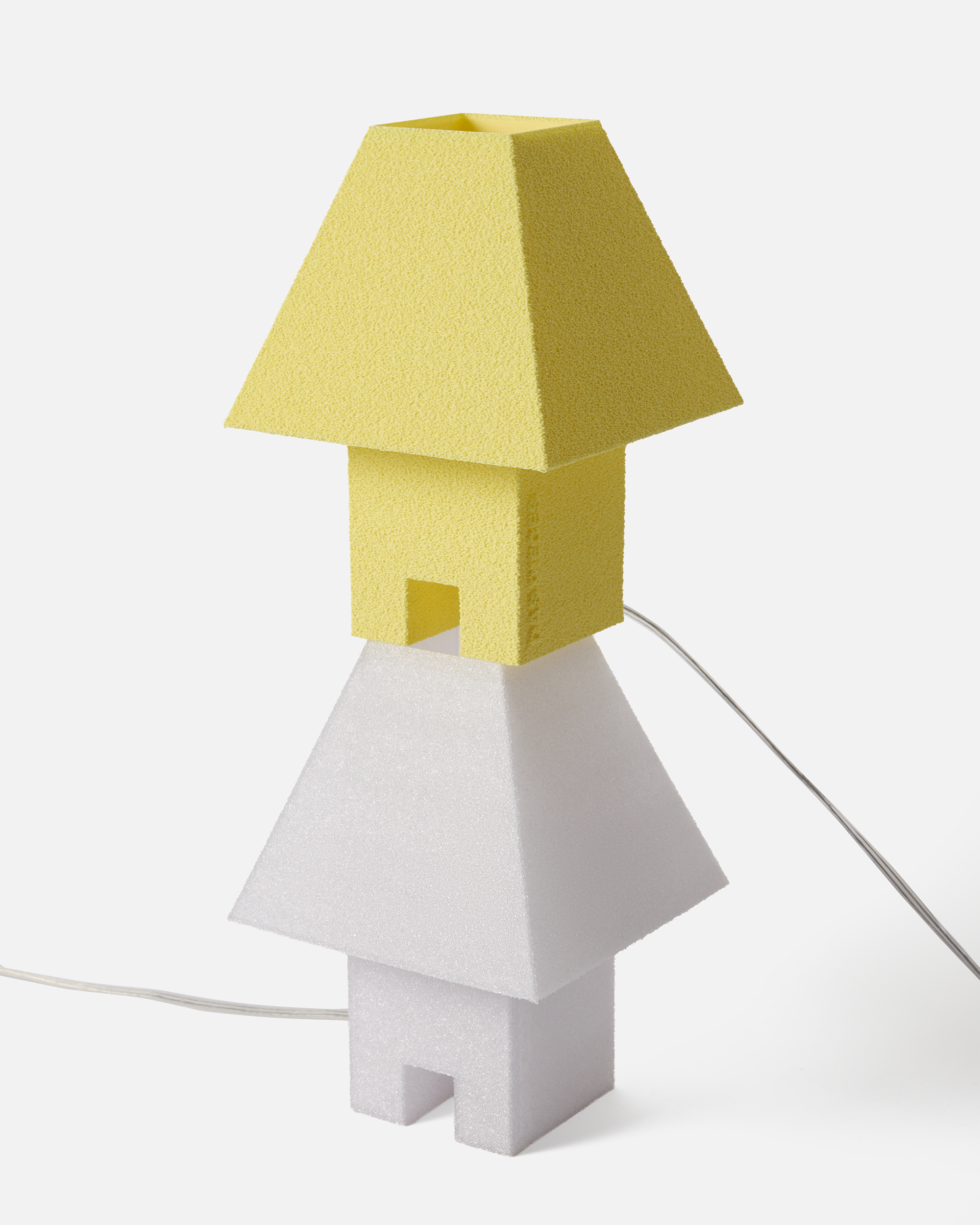 Block Mini Masa Lambası-Masa Lambası-Das Pieces-Pastel Sarı-NowShopFun