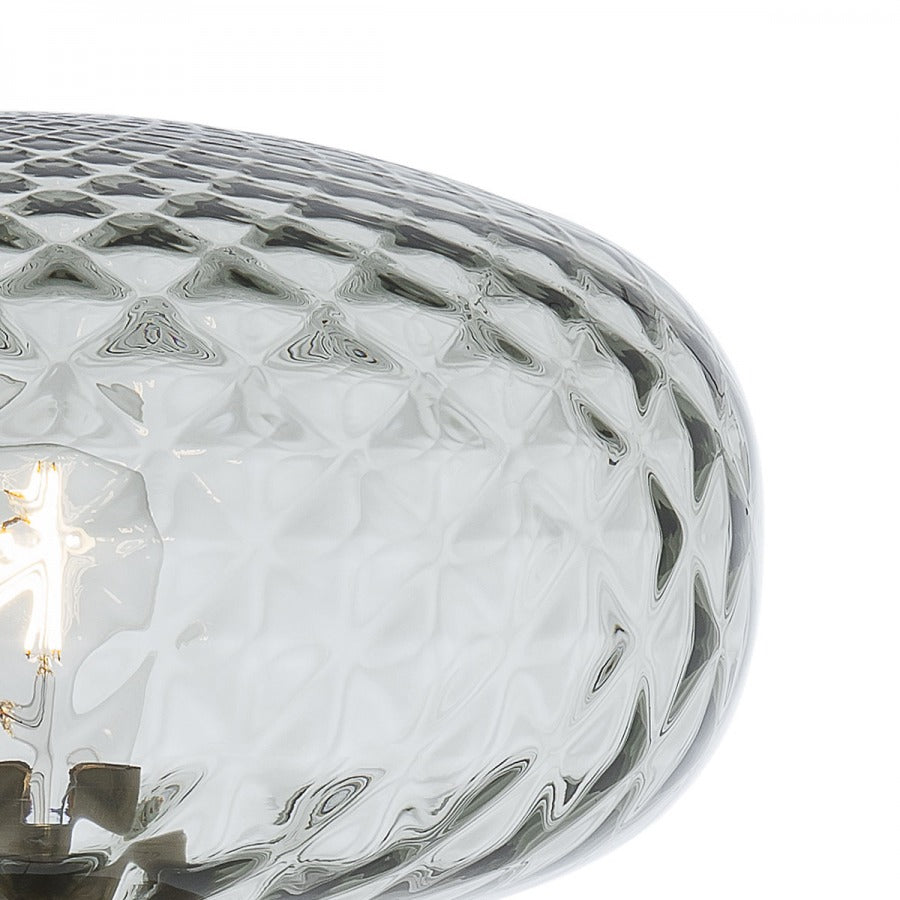 Bloom Masa Lambasi 1l Transparan Gri̇ Ø30x28 Cm E27 Led 1x15w