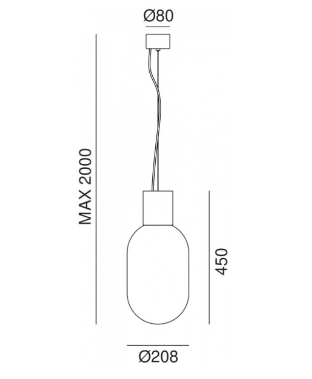 Bloom Sarkit 1l Transparan Gri̇ Ø20.8x45 Cm E27 Led 1x15w H Max 2m