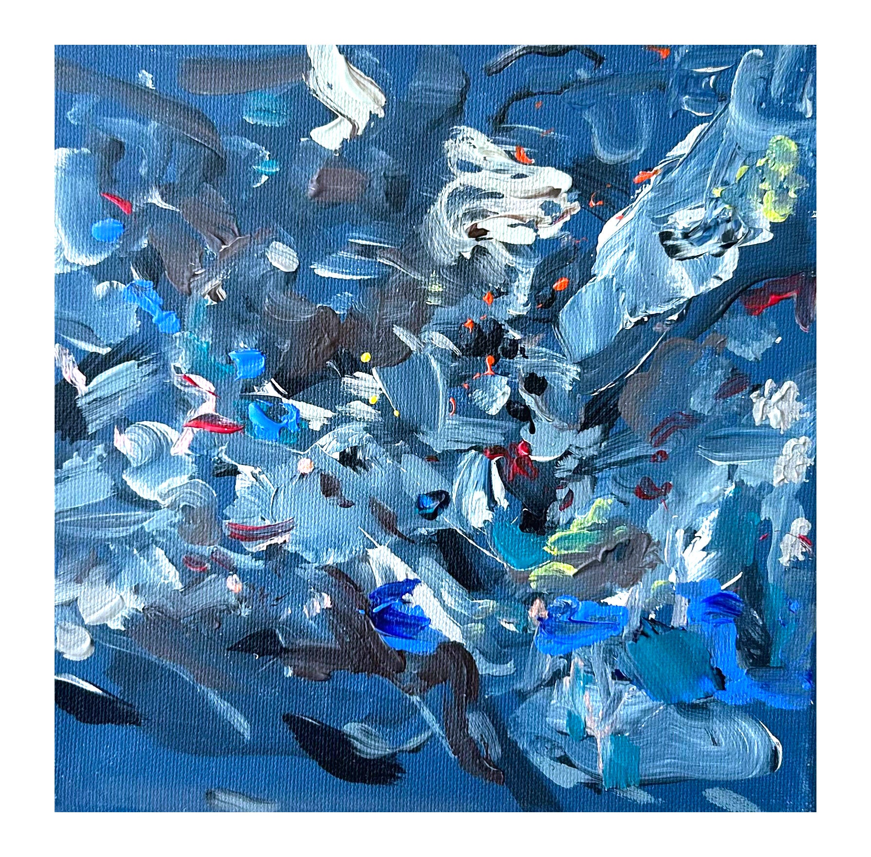 Blue Composition Tablo