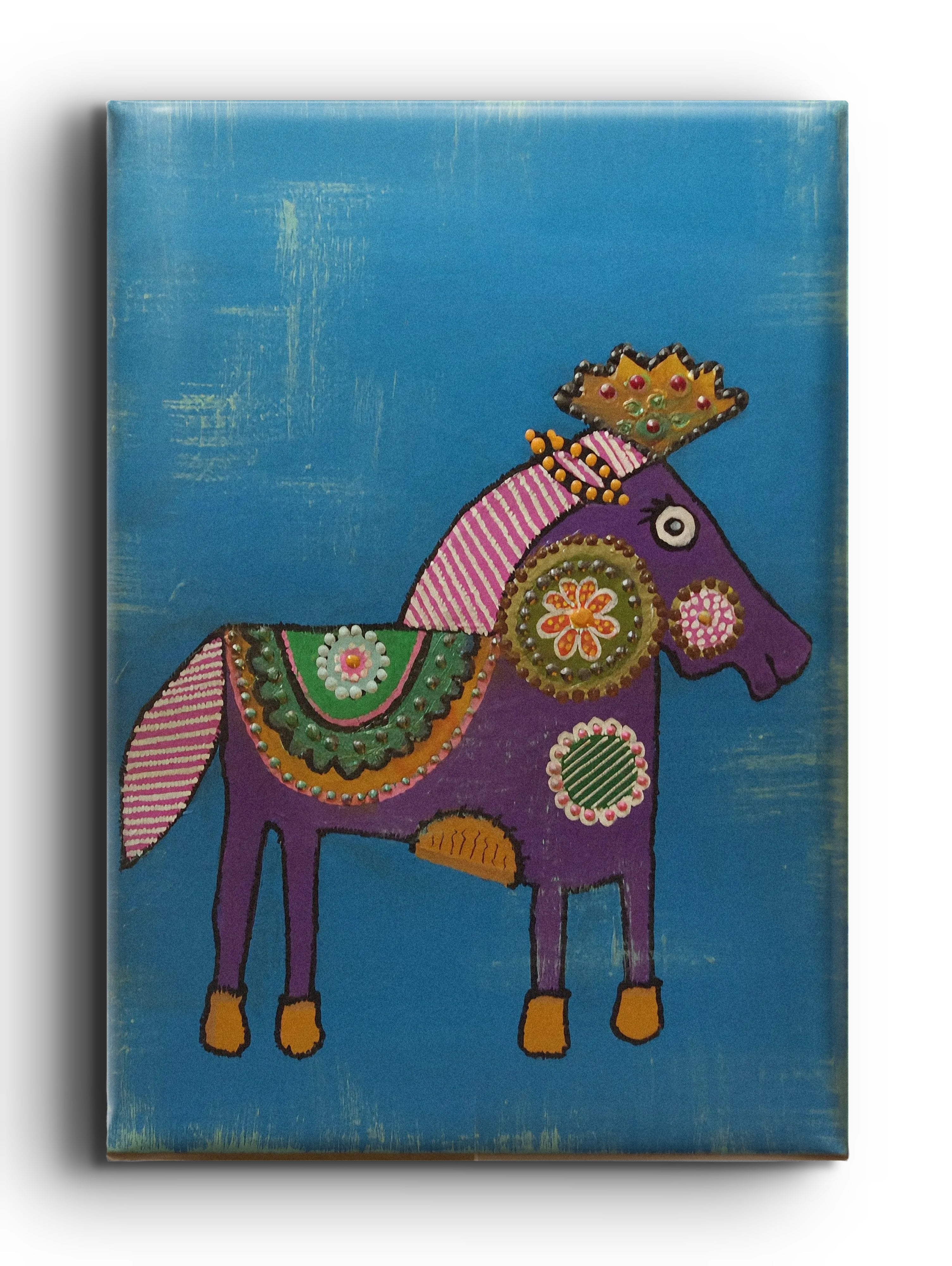 Bn. Petunya Tablo El Yapımı Ahşap Üzerine Akrilik Duvar Dekoru