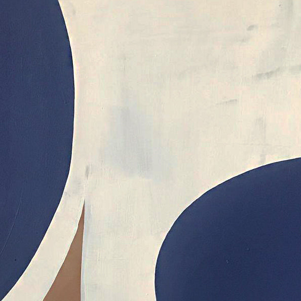 Bold Navy Kanvas Üzeri Akrilik El Yapımı 2'li Tablo