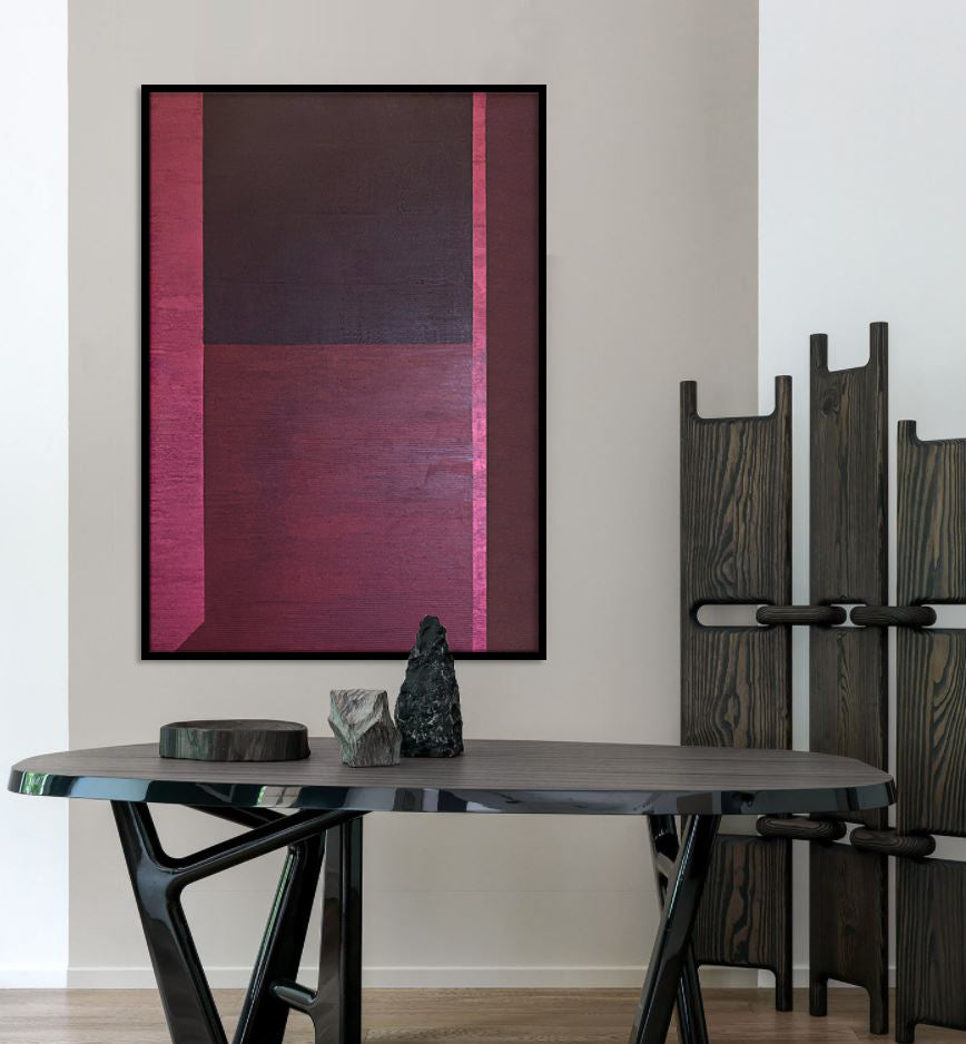 Bold Red No.02 Kanvas Üzeri Akrilik El Yapımı Tablo