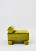 Bolster Lounge Chair Yeşil Kadife Berjer