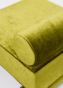 Bolster Lounge Chair Yeşil Kadife Berjer