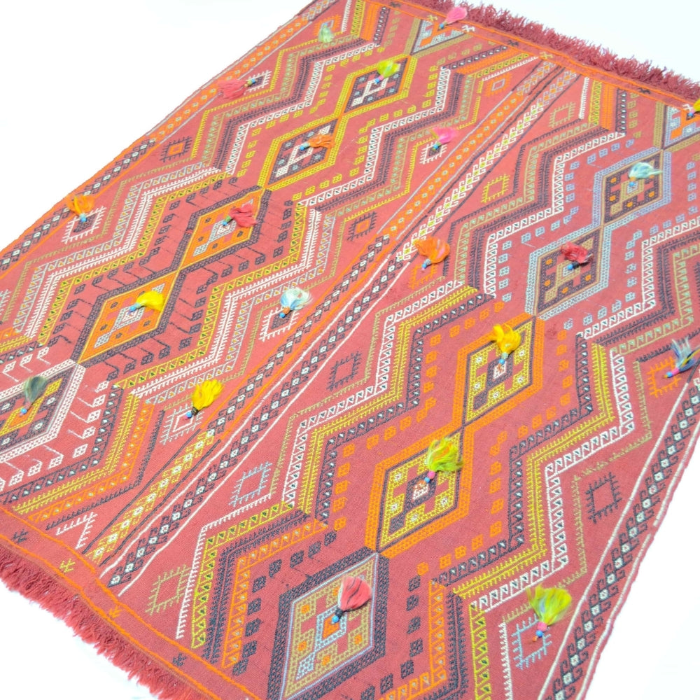Boncuk Detaylı Sivas Cicim Kilim