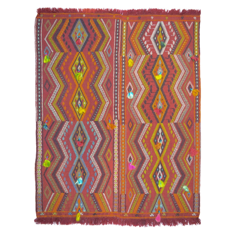 Boncuk Detaylı Sivas Cicim Kilim
