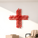 Bonmur Colors Duvar Dekoru – 110x110 cm Renkli Modern Metal Duvar Aksesuarı / Bonmur Colors Wall Decor – Large Colorful Modern Metal Wall Sculpture 110x110 cm