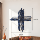 Bonmur Colors Duvar Dekoru – 110x110 cm Renkli Modern Metal Duvar Aksesuarı / Bonmur Colors Wall Decor – Large Colorful Modern Metal Wall Sculpture 110x110 cm