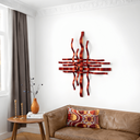 Bonmur Colors Duvar Dekoru – 110x110 cm Renkli Modern Metal Duvar Aksesuarı / Bonmur Colors Wall Decor – Large Colorful Modern Metal Wall Sculpture 110x110 cm