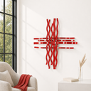 Bonmur Colors Duvar Dekoru – 110x110 cm Renkli Modern Metal Duvar Aksesuarı / Bonmur Colors Wall Decor – Large Colorful Modern Metal Wall Sculpture 110x110 cm