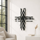 Bonmur Colors Duvar Dekoru – 110x110 cm Renkli Modern Metal Duvar Aksesuarı / Bonmur Colors Wall Decor – Large Colorful Modern Metal Wall Sculpture 110x110 cm