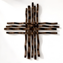 Bonmur Neutrals Duvar Dekoru – 110x110 cm Minimal Modern Metal Duvar Aksesuarı / Bonmur Neutrals Wall Decor – Large Minimal Modern Metal Wall Sculpture 110x110 cm