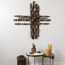 Bonmur Neutrals Duvar Dekoru – 110x110 cm Minimal Modern Metal Duvar Aksesuarı / Bonmur Neutrals Wall Decor – Large Minimal Modern Metal Wall Sculpture 110x110 cm