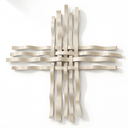 Bonmur Neutrals Duvar Dekoru – 110x110 cm Minimal Modern Metal Duvar Aksesuarı / Bonmur Neutrals Wall Decor – Large Minimal Modern Metal Wall Sculpture 110x110 cm