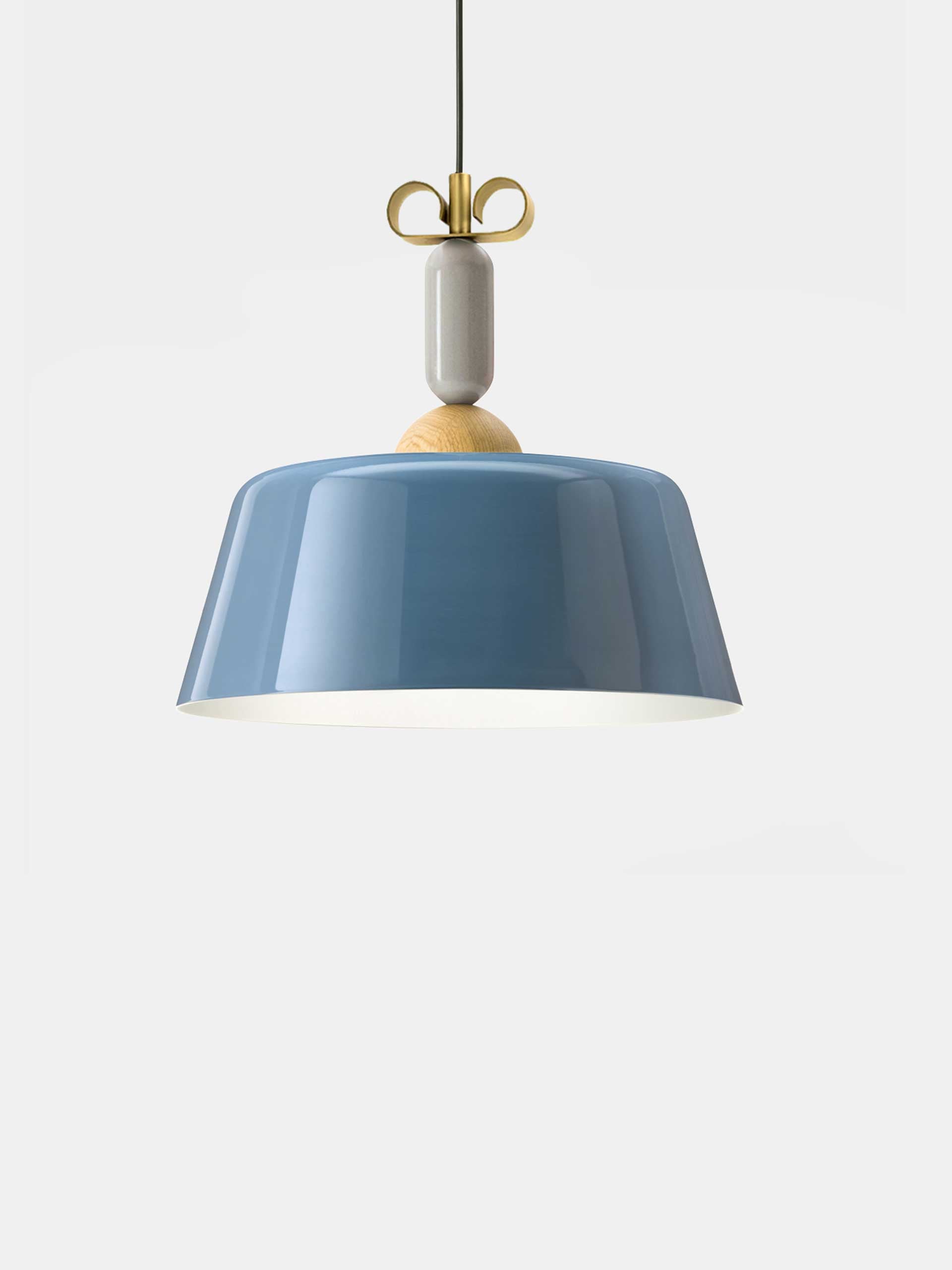 Bonton Sarkit 1l Açik Mavi̇ Nutural Gold Ø40x38 Cm E27 Led 1x15w