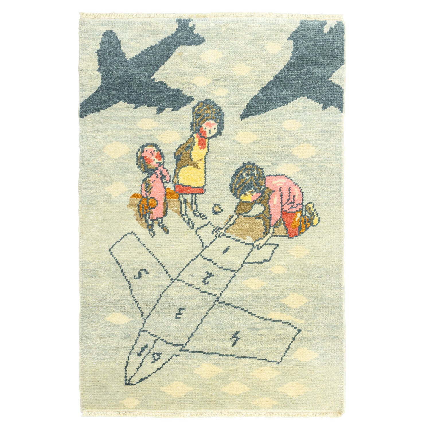 Bora Figürlü El Dokuma Uşak Halı 97x140 cm-Kilim & Halı-Soho Antiq-NowShopFun