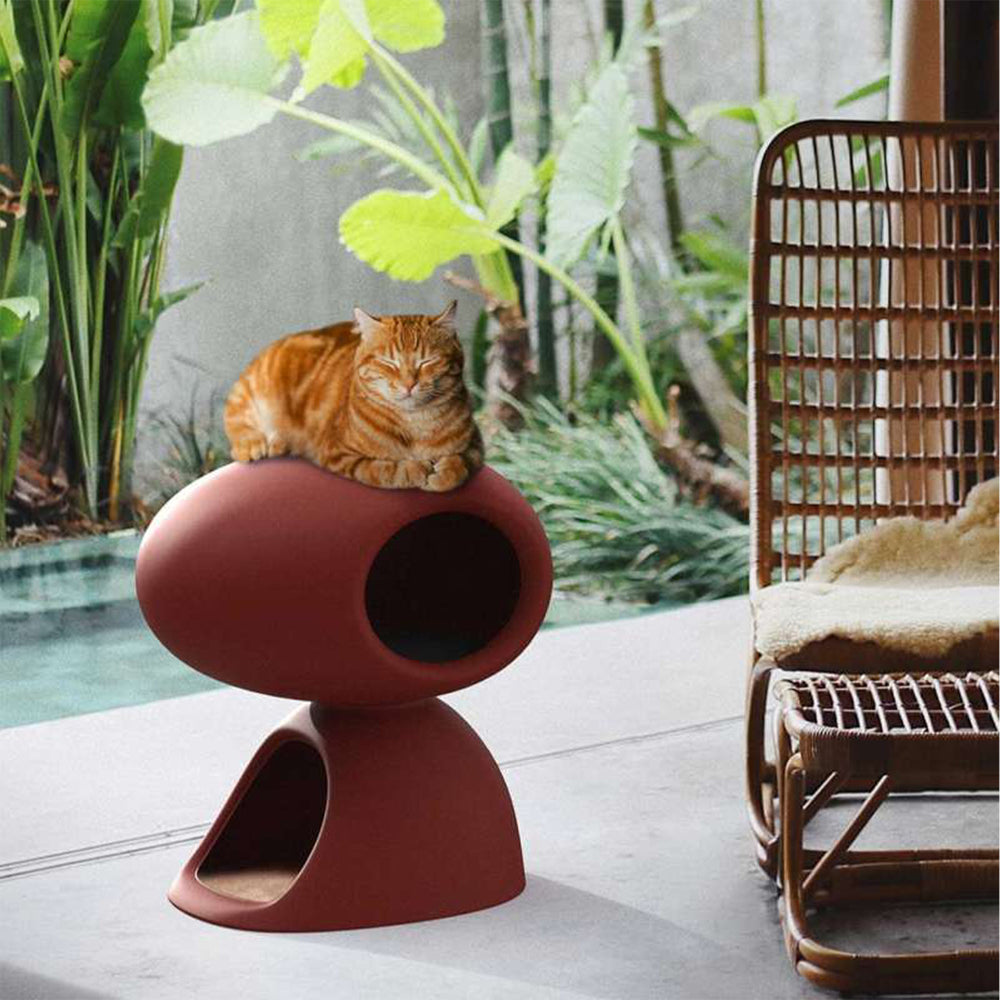 Bordo Kedi Evi-Pet Mobilyası-Qeeboo-NowShopFun