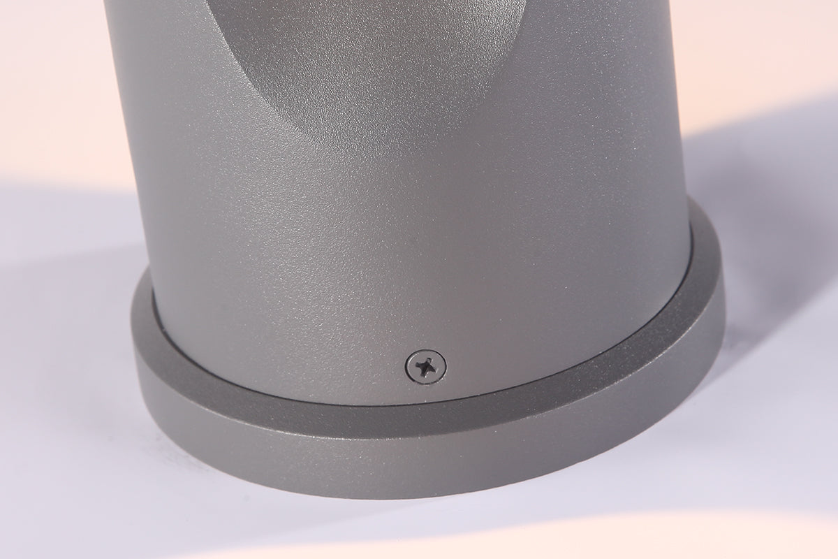 Bot Bolard Kentsel Gri̇ Ø10,8x12xh30 Cm Led 13w 3000k 180°