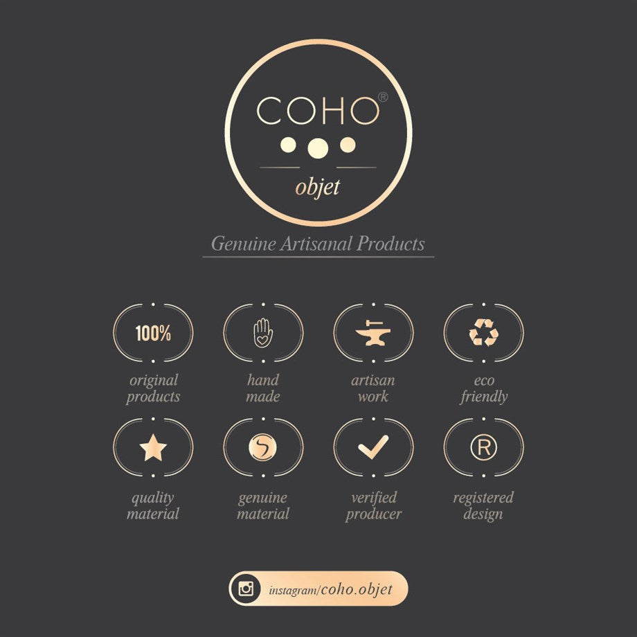 COHO Box Antique Bakır Prana Tütsülük & 2 li Palo Santo & Adaçayı Tütsü Seti