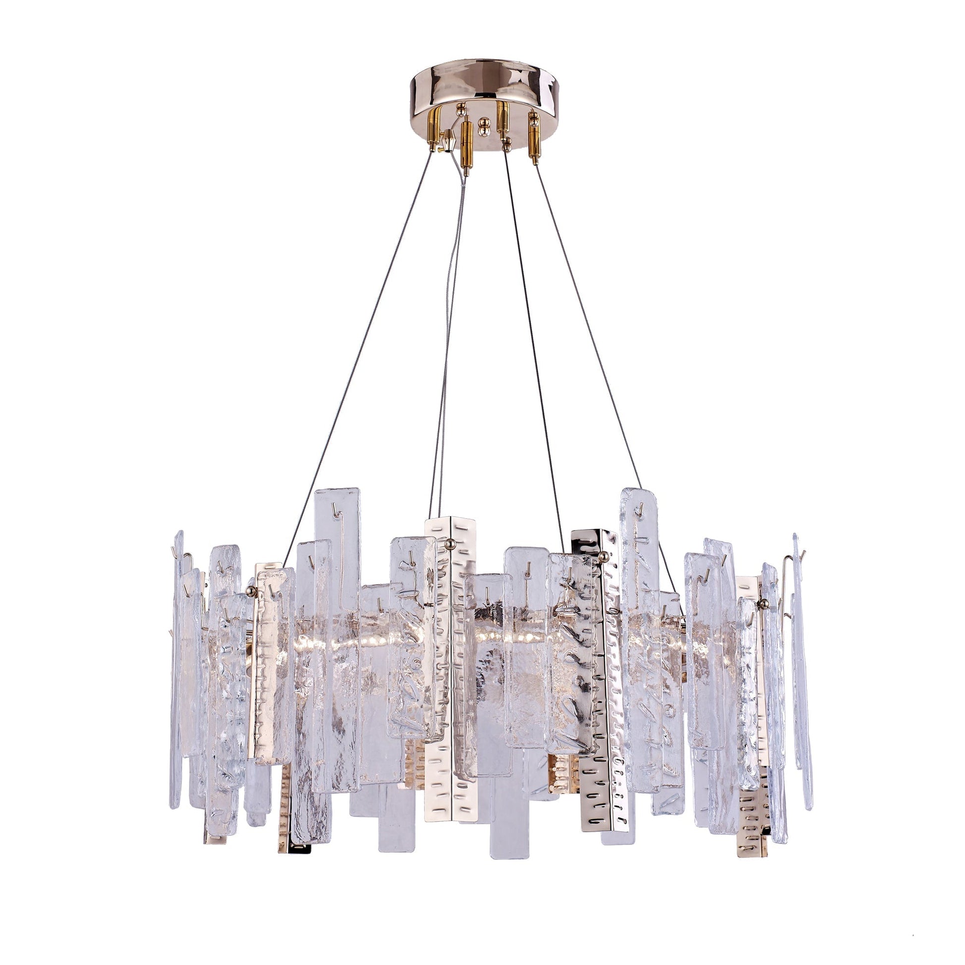Bristol Kristal Camlı Lineer Avize-Avize-Atolye Store-70 cm Yuvarlak-NowShopFun