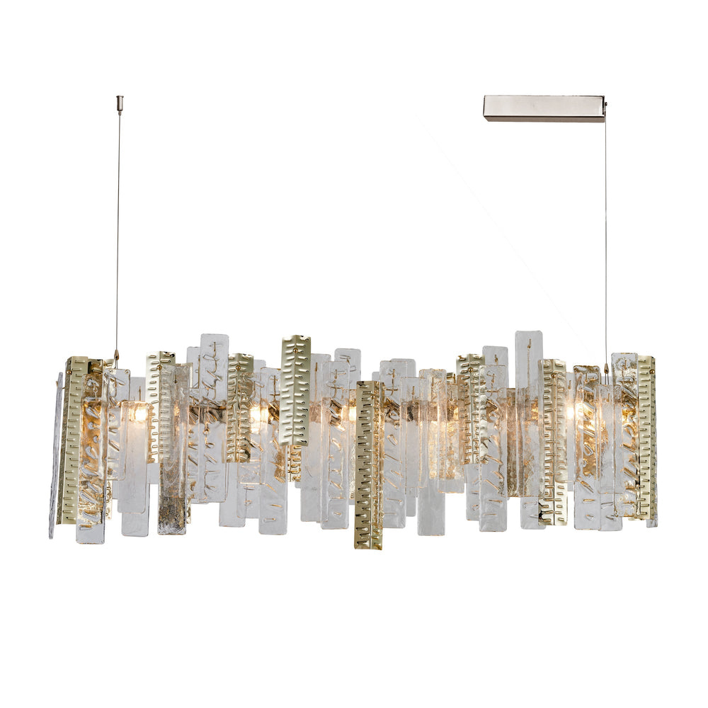 Bristol Kristal Camlı Yuvarlak Avize-Avize-Atolye Store-120 cm Masa Üstü-NowShopFun