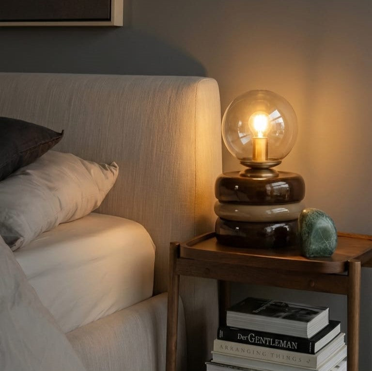 Brown & Olive Masa Lambası - Lumos Series